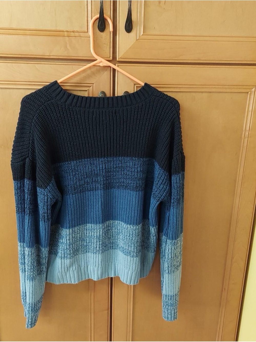 Ellie Ombre Blue Crewneck Sweater